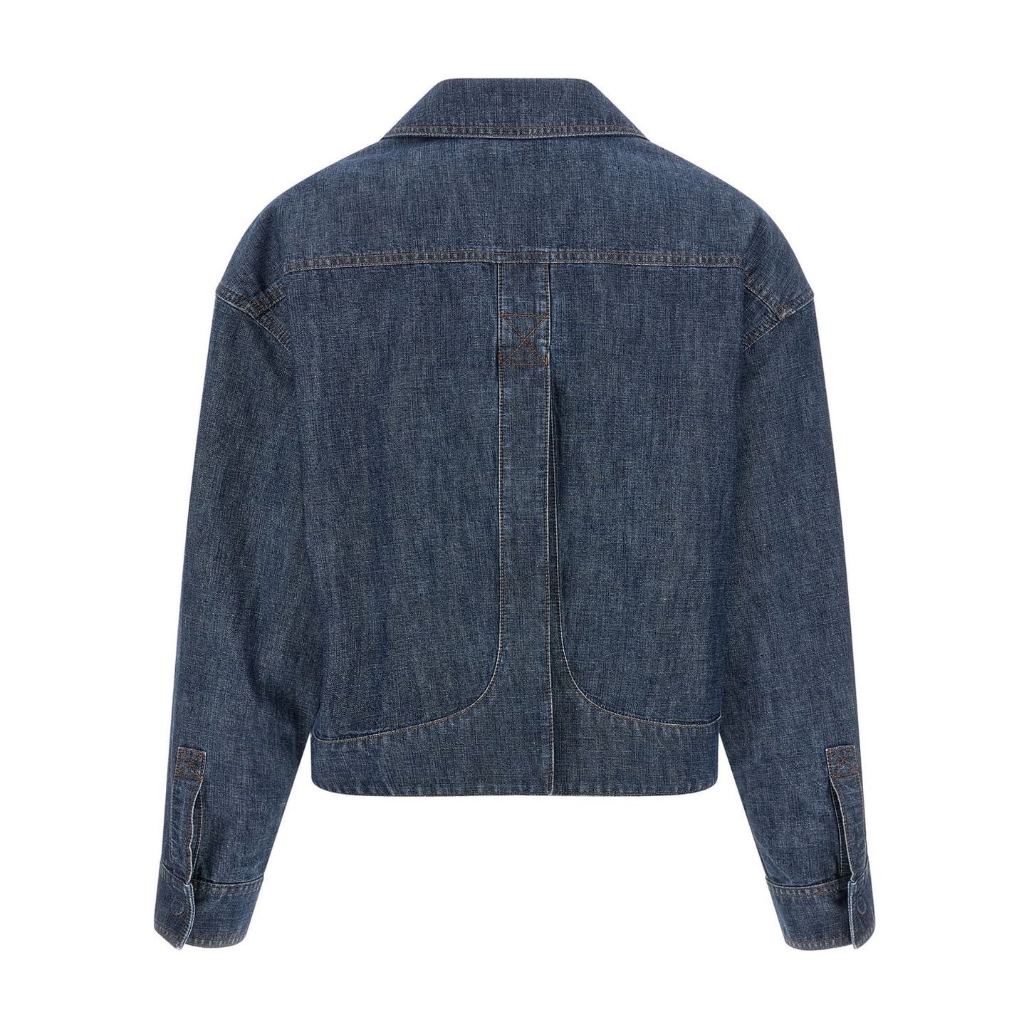 Fendi Blue Cotton Denim Jacket
