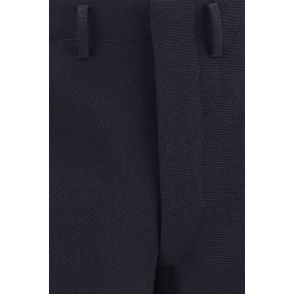 Prada Blue Wool Oves Aries Dress Pants