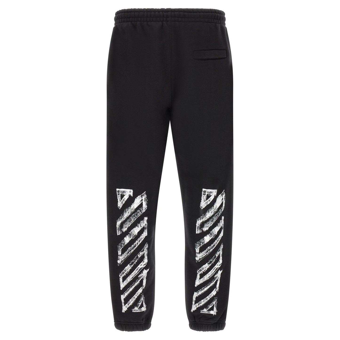Off-White Black Cotton Joggers (Workout Pants)