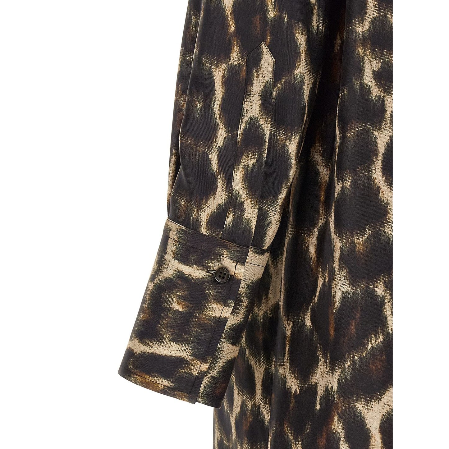 Alberto Biani Brown Silk Long Dress