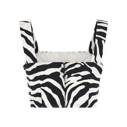 Dolce & Gabbana Bicolor Cotton Tank Tops