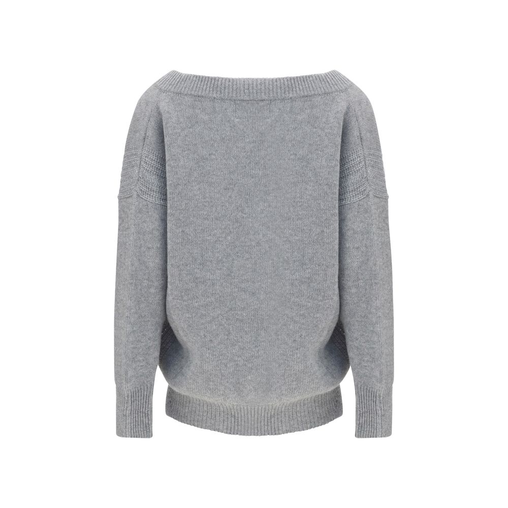 Ermanno Scervino Gray Cashmere Casual Dress