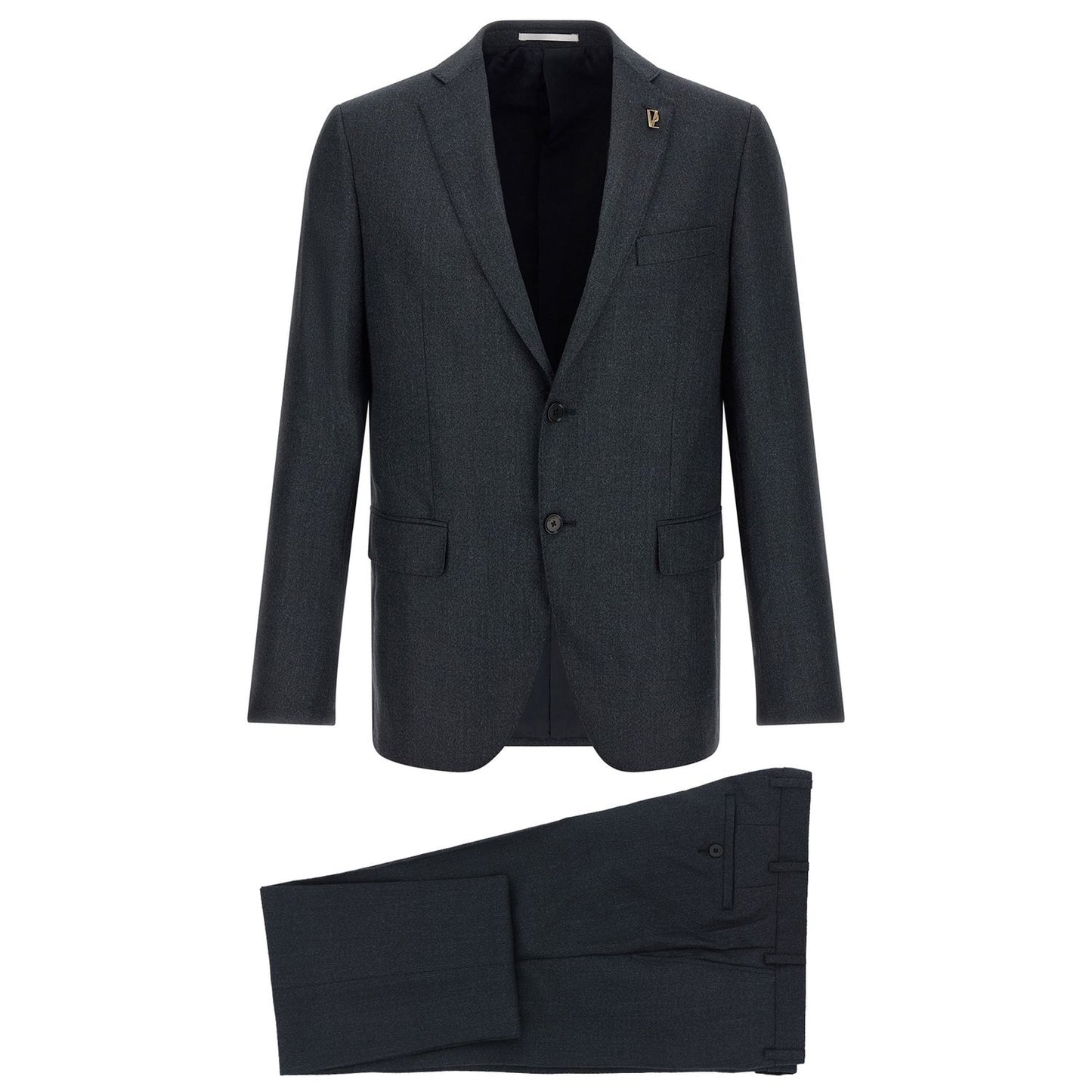 Pal Zileri Gray Polyester Two-Piece Suit