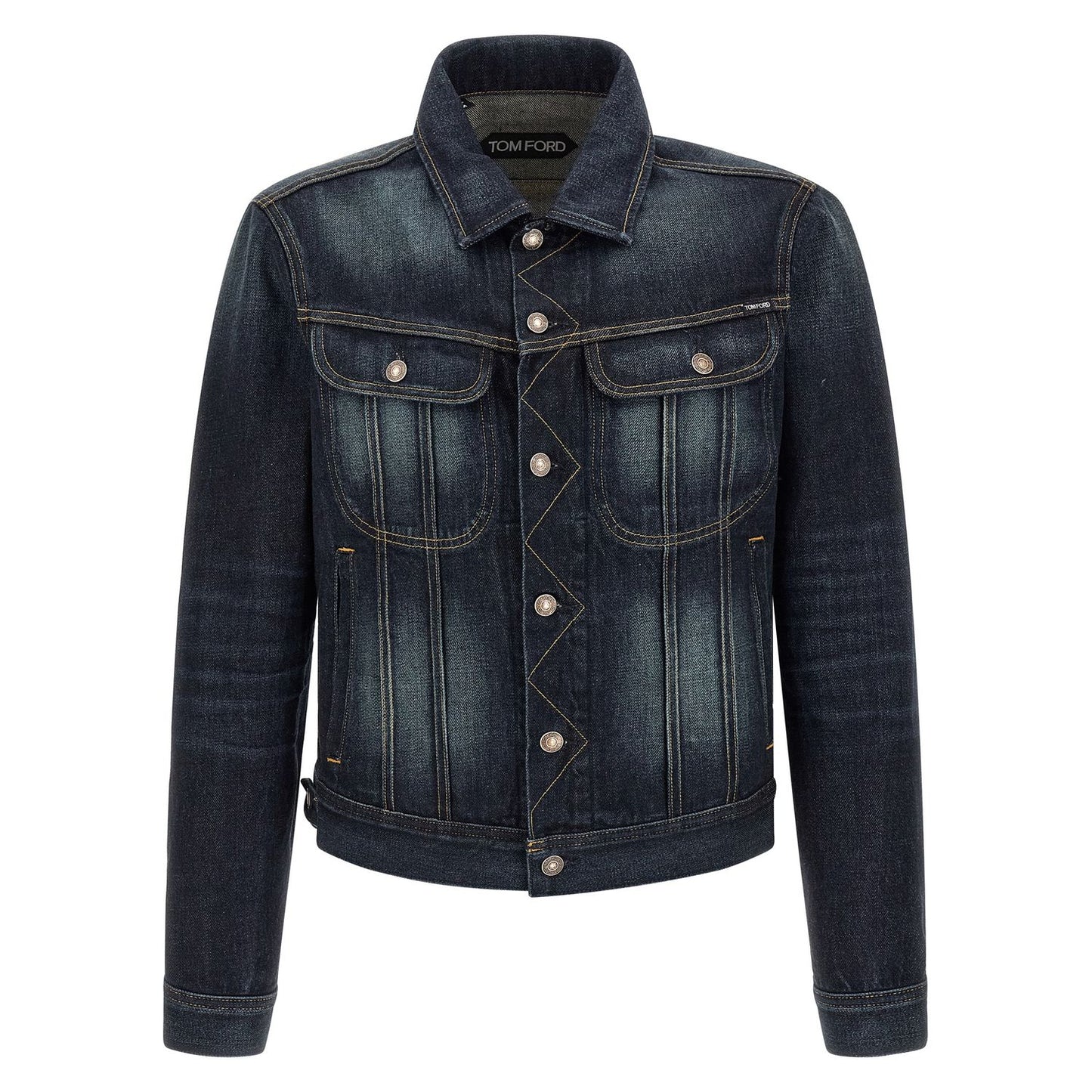 Tom Ford Blue Cotton Denim Jacket