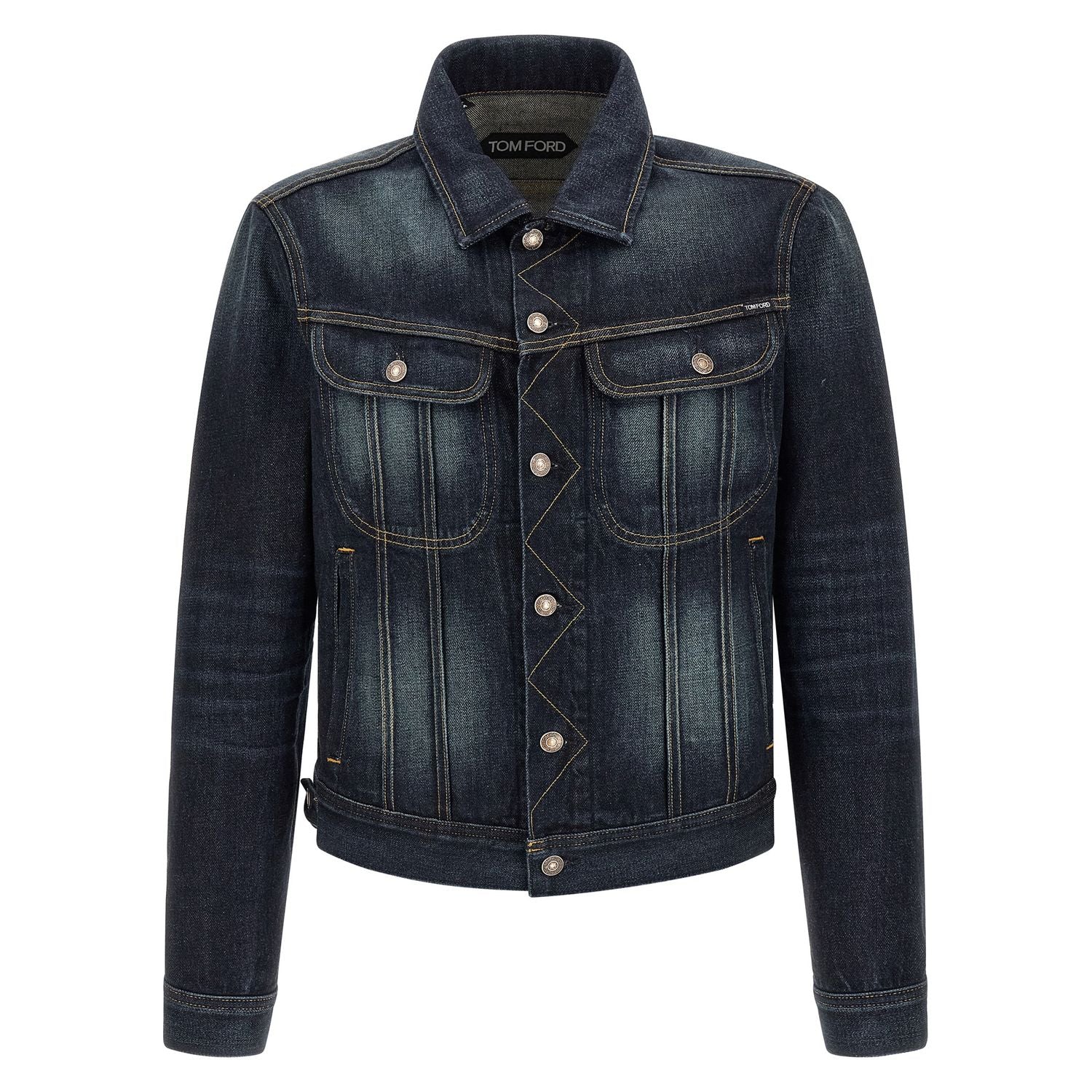 Tom Ford Blue Cotton Denim Jacket