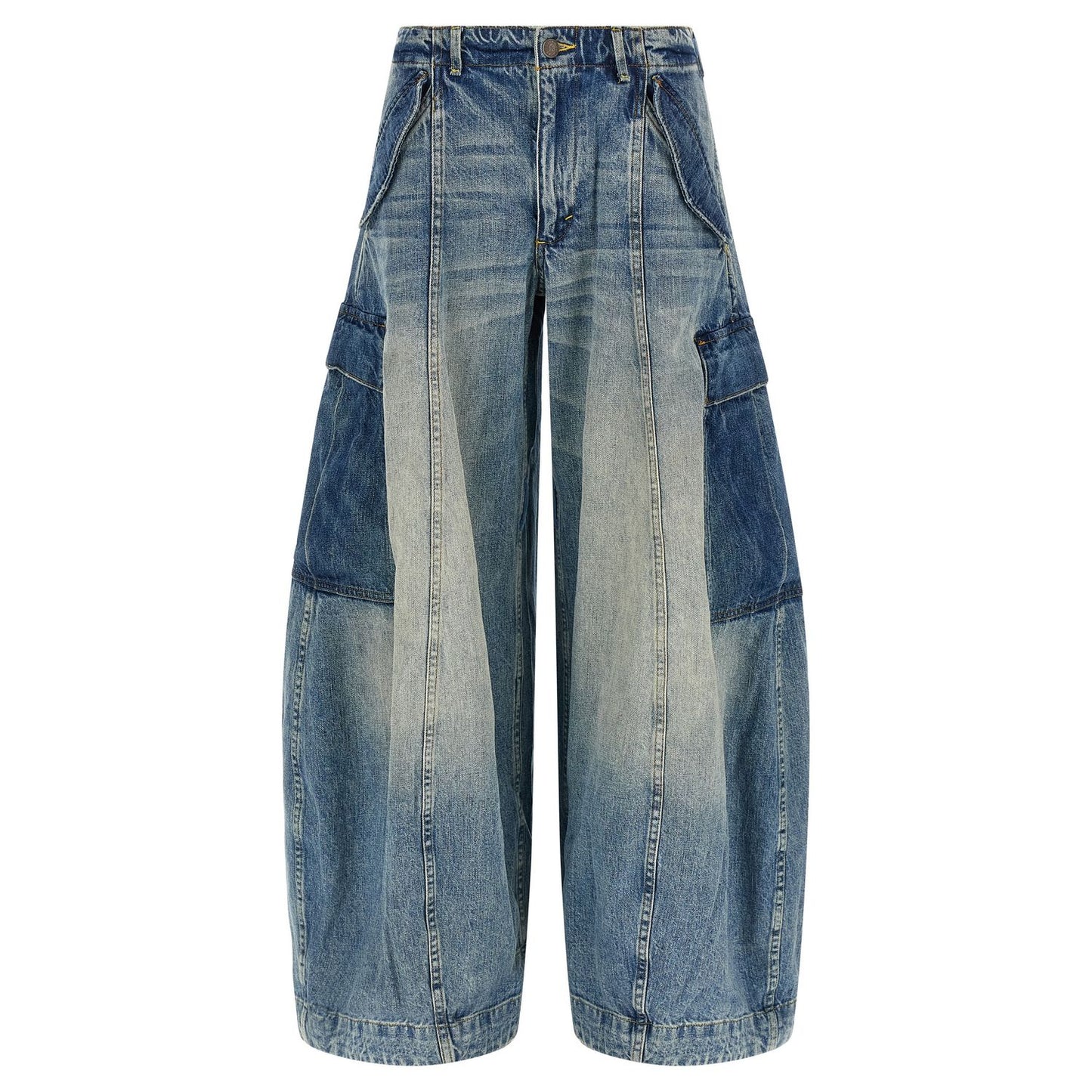 R13 Blue Cotton Jeans Denim