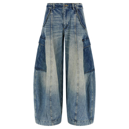 R13 Blue Cotton Jeans Denim