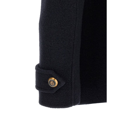 Balmain Blue Virgin Wool Coat