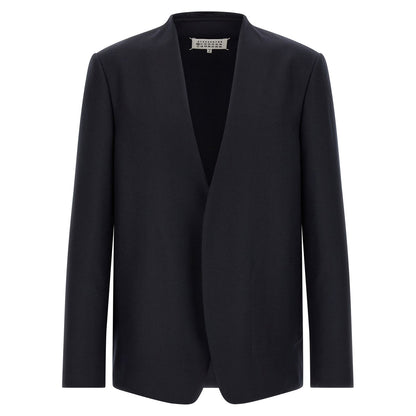 Maison Margiela Blue Virgin Wool Blazer