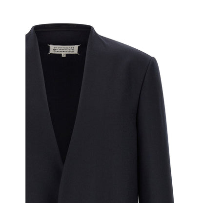 Maison Margiela Blue Virgin Wool Blazer