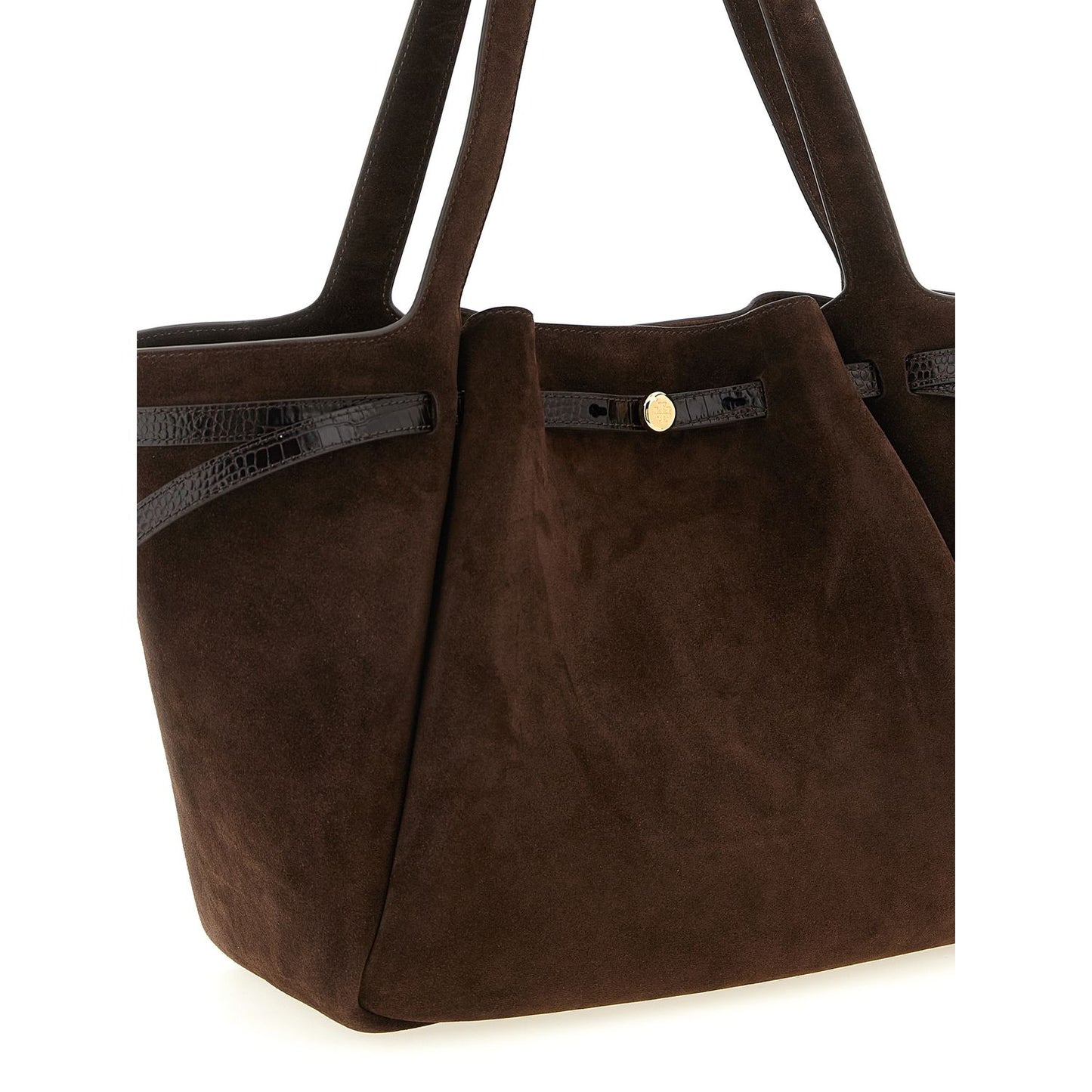 Tory Burch Brown Bovine Leather Tote Bag