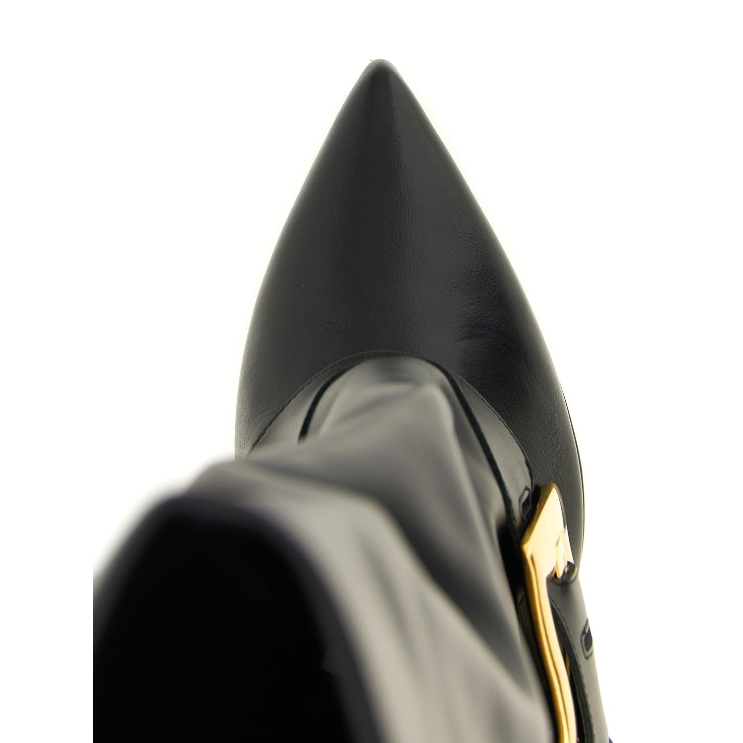 Balmain Black Calfskin Over The Knee