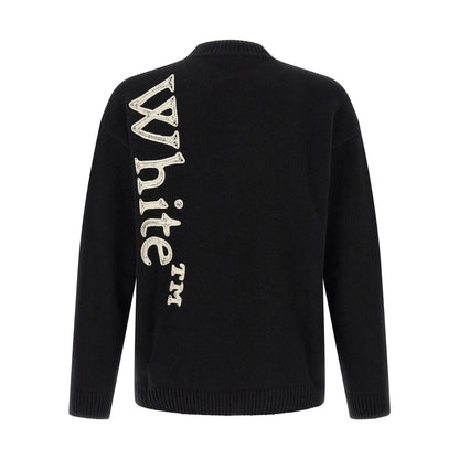 Off-White Bicolor Wool Cardigan