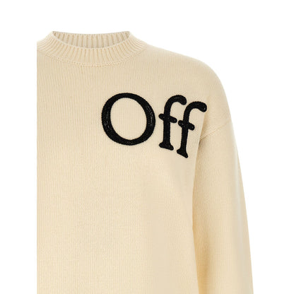 Off-White White Wool Cardigan