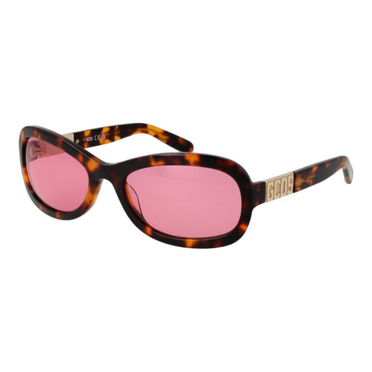 GCDS Brown Acetate Sunglasses