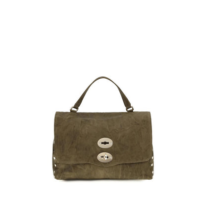 Zanellato Brown Suede Leather Handbag