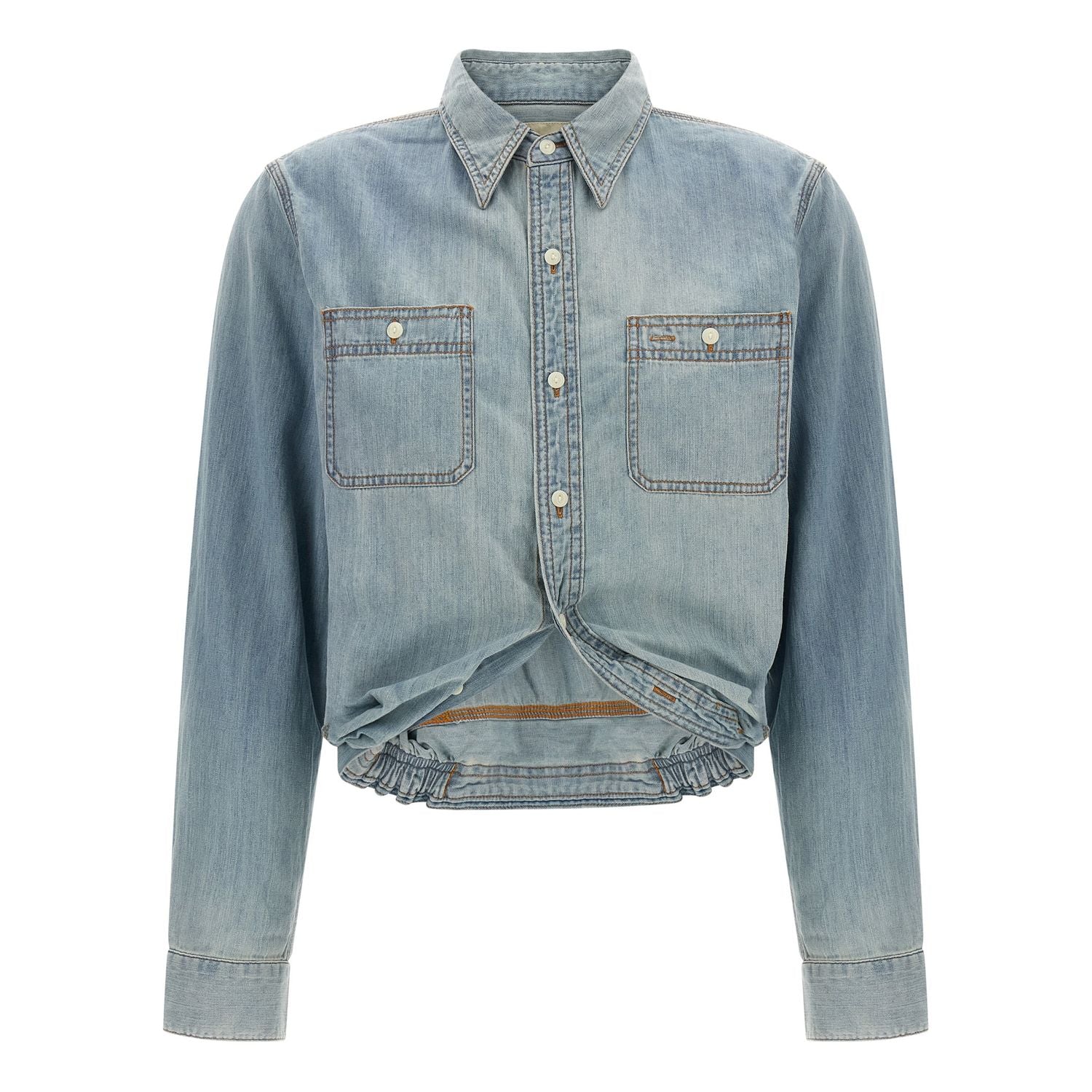 R13 Blue Cotton Blouse