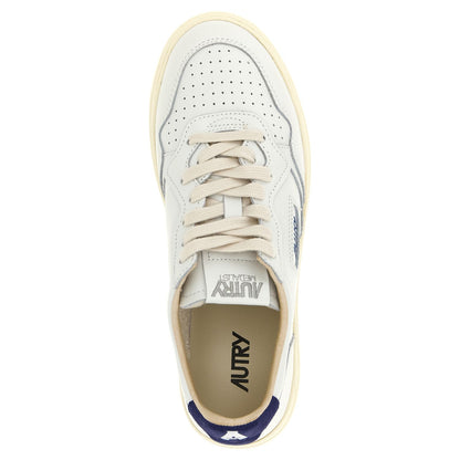 Autry Blue Cowhide Athletic Sneakers