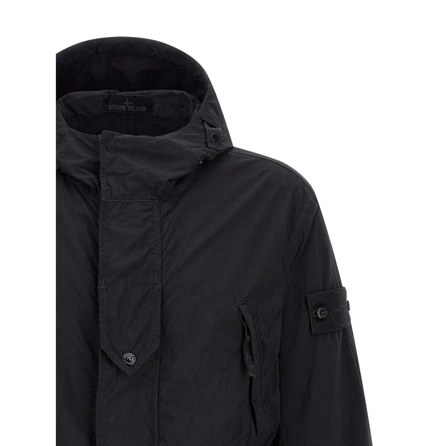 Stone Island Black Polyamide Shell Jacket