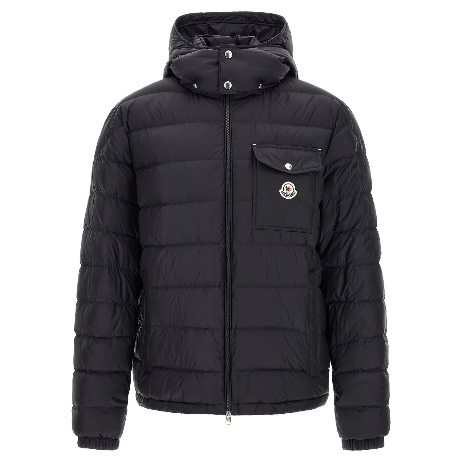Moncler Blue Polyamide Full-Length Jacket