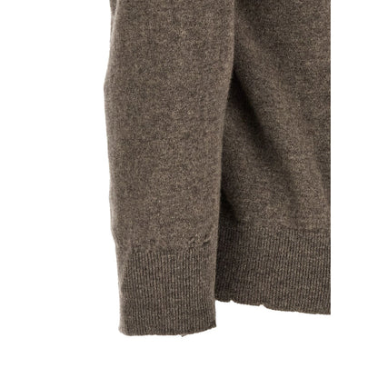 Maison Margiela Brown Virgin Wool Cardigan
