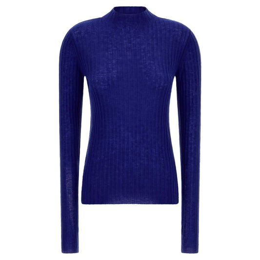 PINKO Blue Wool Cardigan