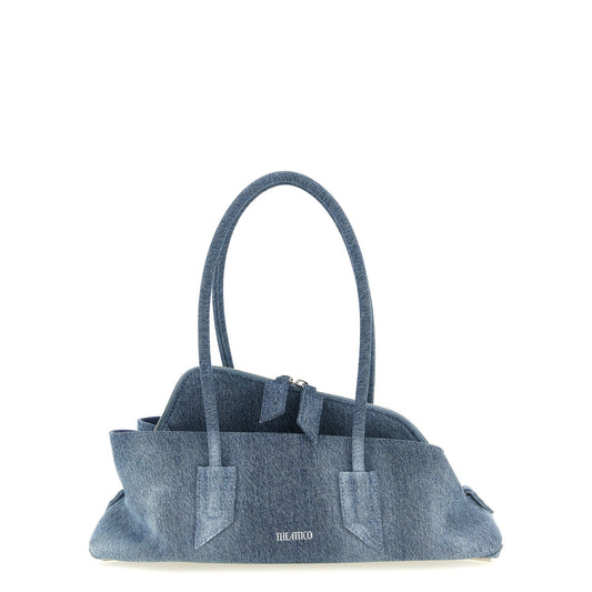 The Attico Blue Cotton Shoulder Bag