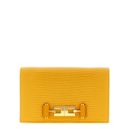 Elisabetta Franchi Beige Polyester Crossbody Bag