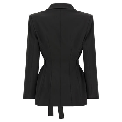 Elisabetta Franchi Black Polyester Blazer