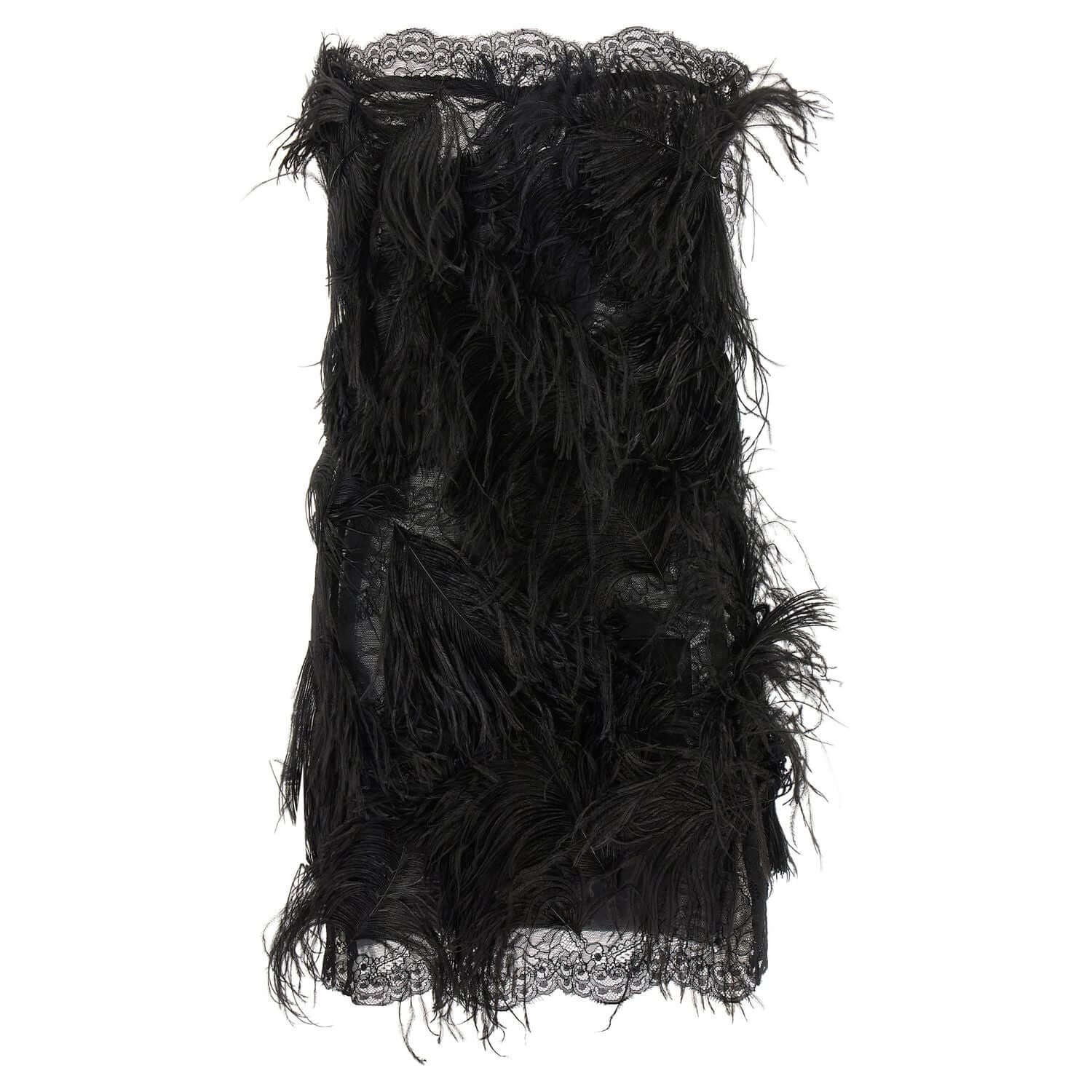 The Attico Black Polyamide Short Dress