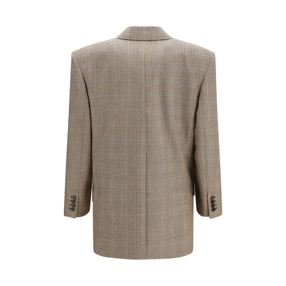 Saint Laurent Beige Wool Oves Aries Blazer
