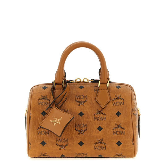 MCM Brown Polyethylene Handbag