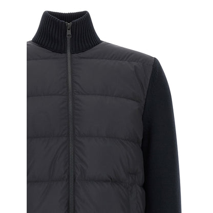 Moncler Blue Polyester Cardigan
