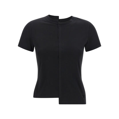 Y-3 Black Cotton T-Shirt