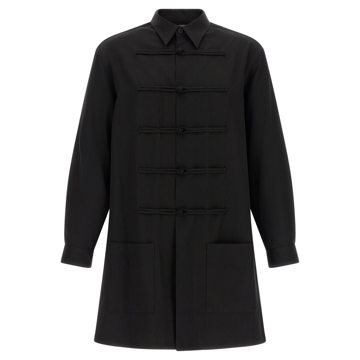 Yohji Yamamoto Black Wool Blouse