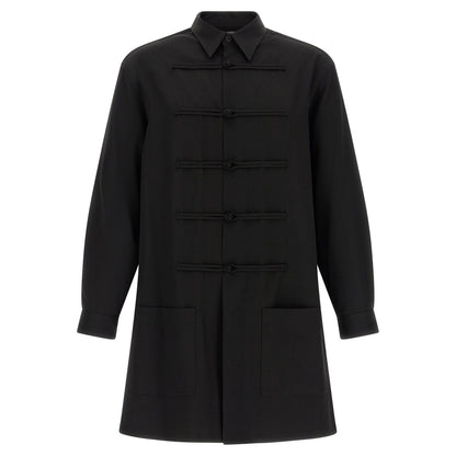 Yohji Yamamoto Black Wool Blouse