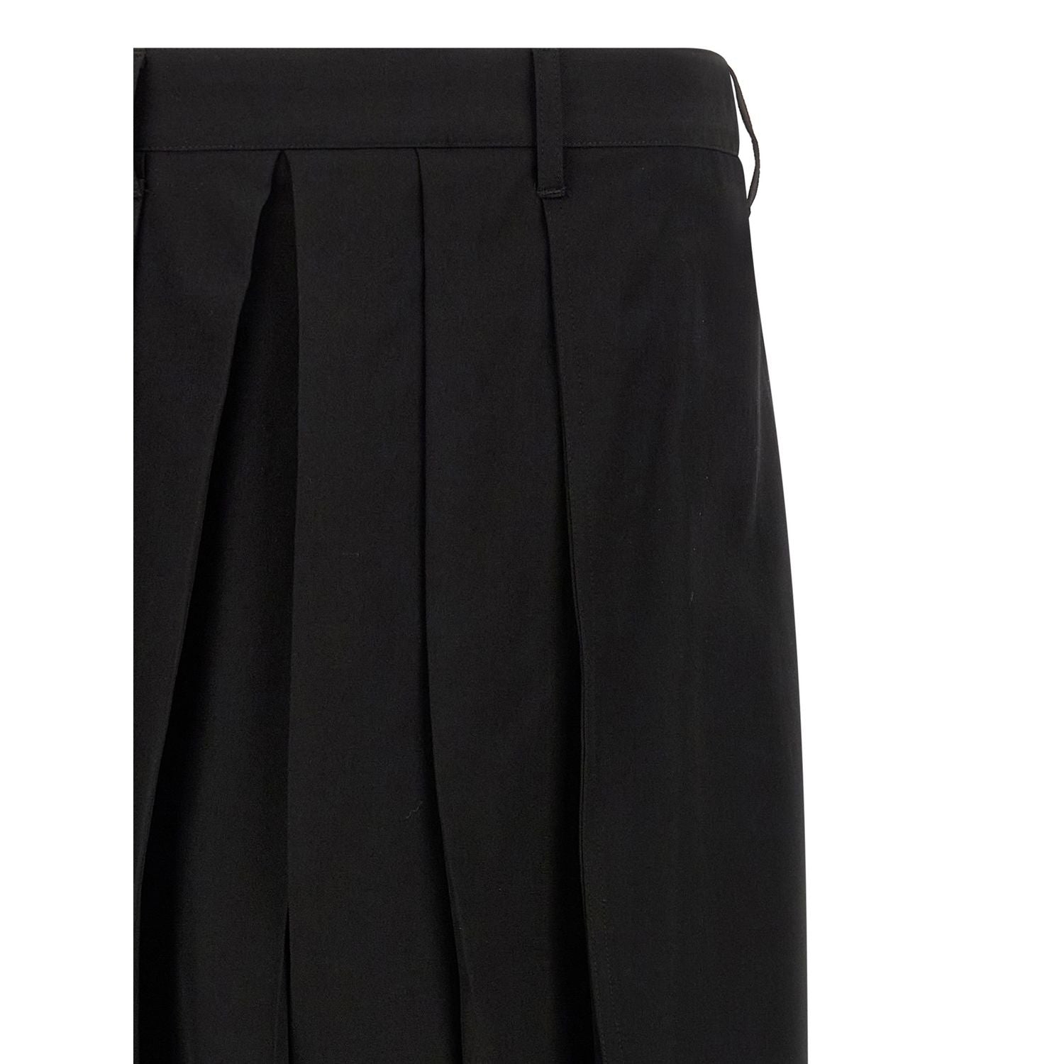 Yohji Yamamoto Black Wool Casual Pants