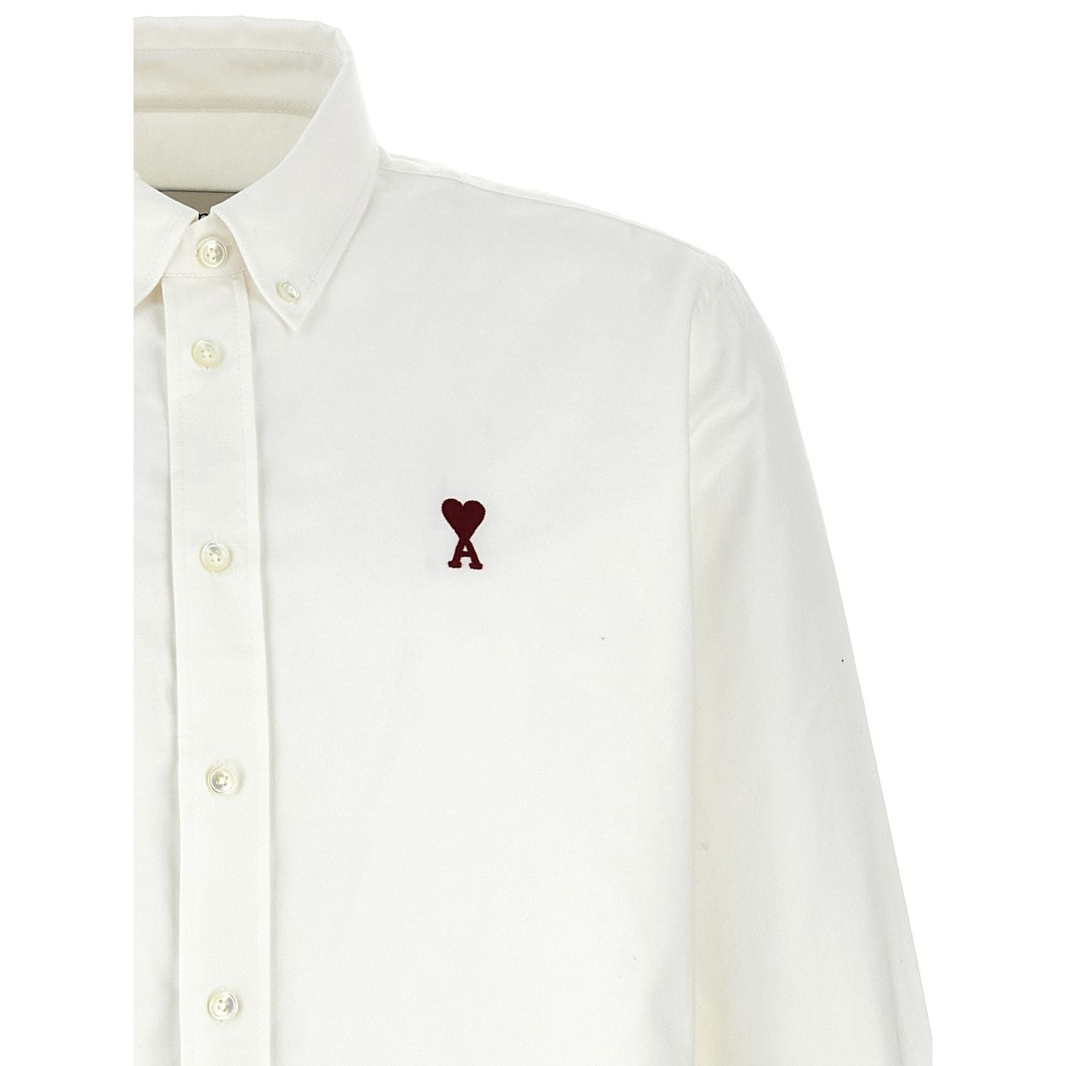 Ami Paris Red Cotton Blouse