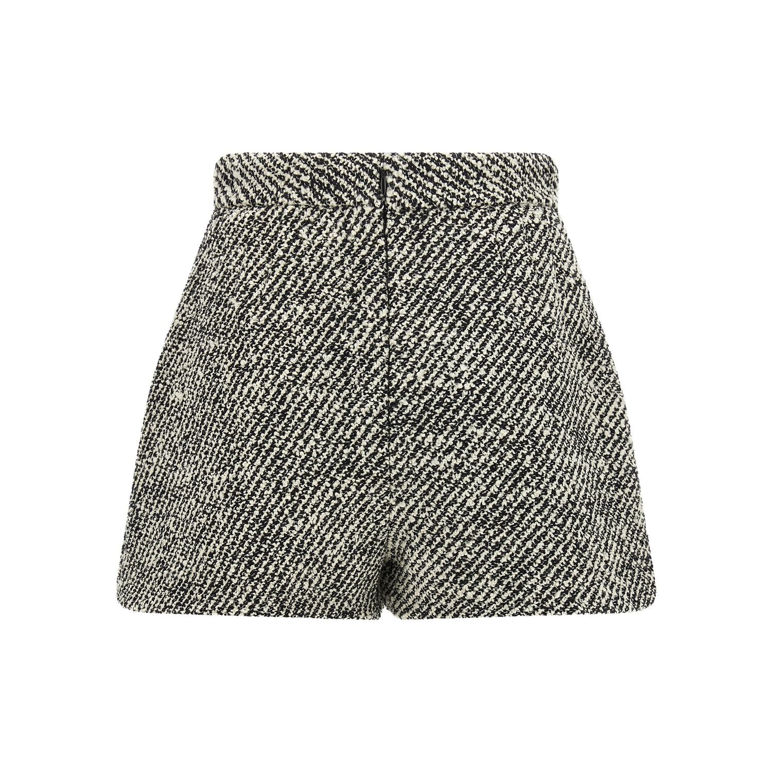 Versace Bicolor Virgin Wool Bermuda Shorts