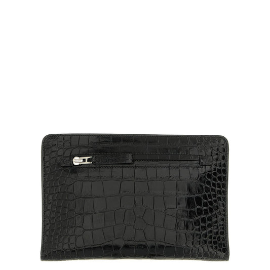 Tom Ford Black Calfskin Clutch Bag