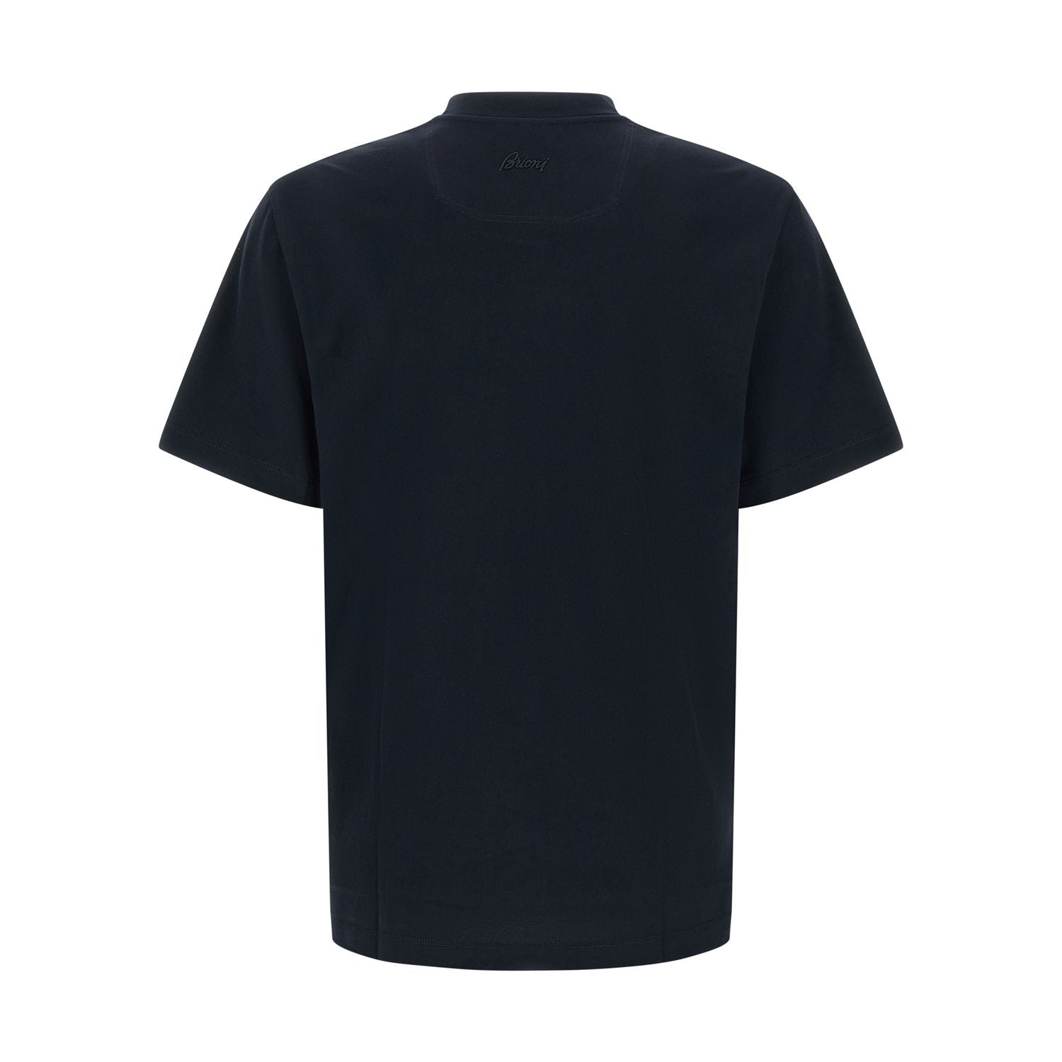 Brioni Blue Cotton T-Shirt