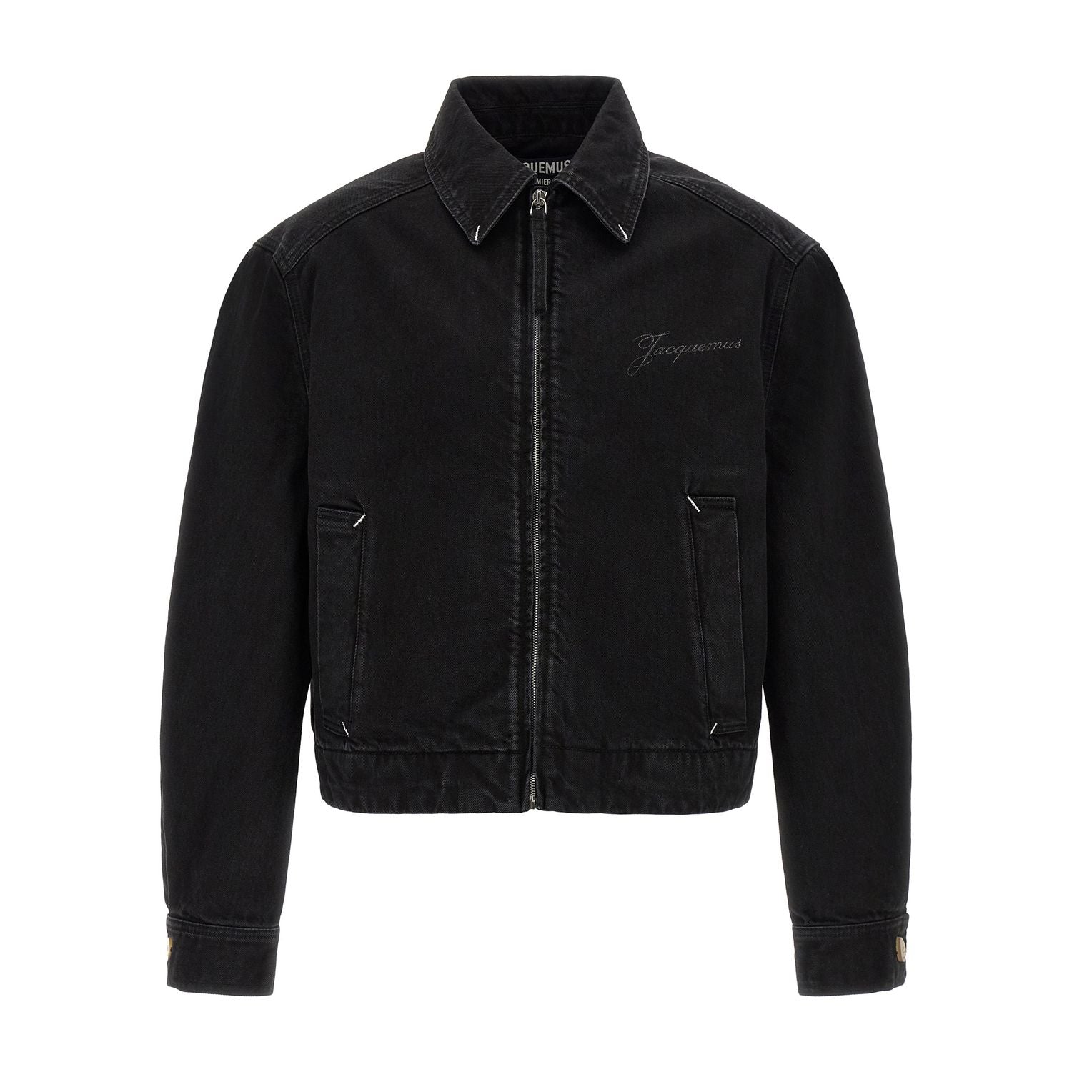 Jacquemus Black Cotton Denim Jacket