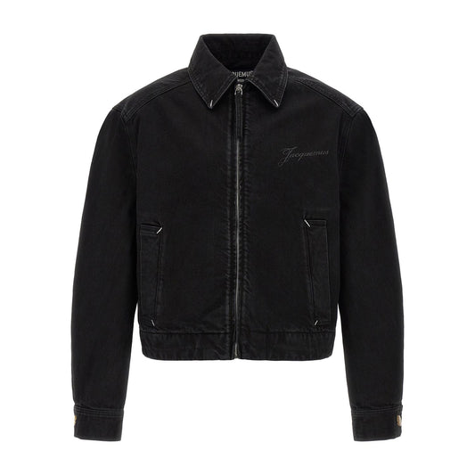 Jacquemus Black Cotton Denim Jacket