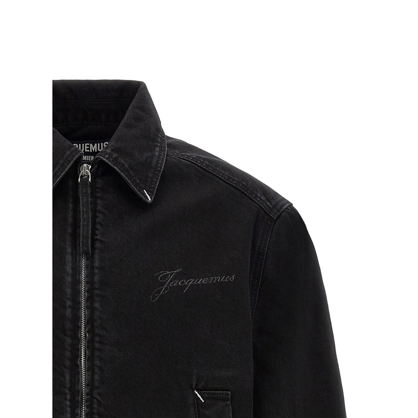 Jacquemus Black Cotton Denim Jacket