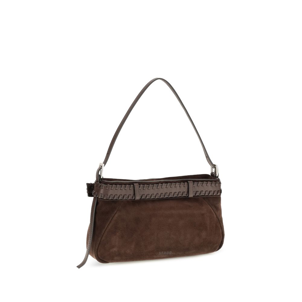 Staud Brown Lamb Ovis Aries Shoulder Bag