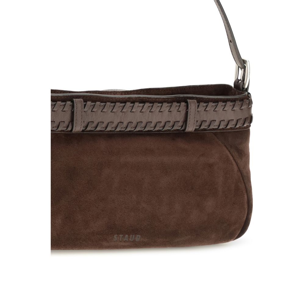 Staud Brown Lamb Ovis Aries Shoulder Bag
