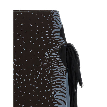 Ferragamo Multicolor Silk Midi Skirt
