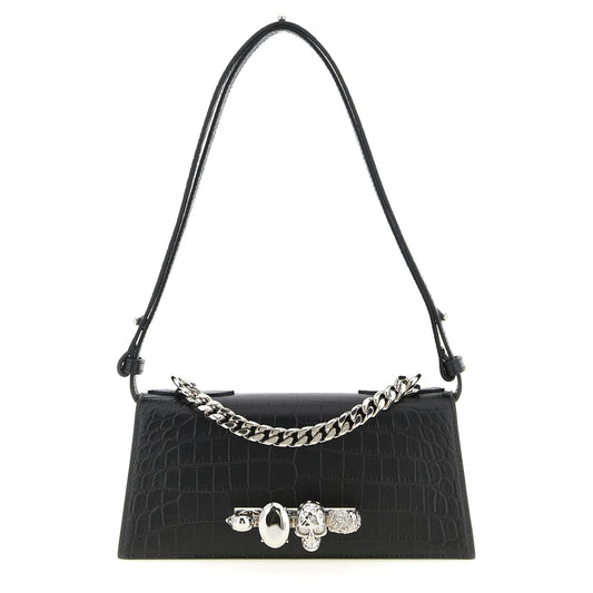 Alexander McQueen Black Calfskin Shoulder Bag