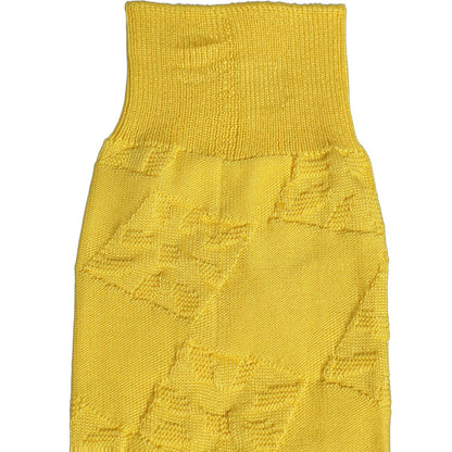 Dolce & Gabbana Men Yellow 100% Silk Mid Calf Accessory Socks