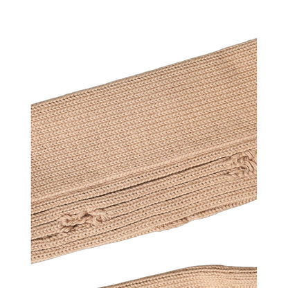 Dolce & Gabbana Beige Cotton Distressed Mid Calf Accessory Socks